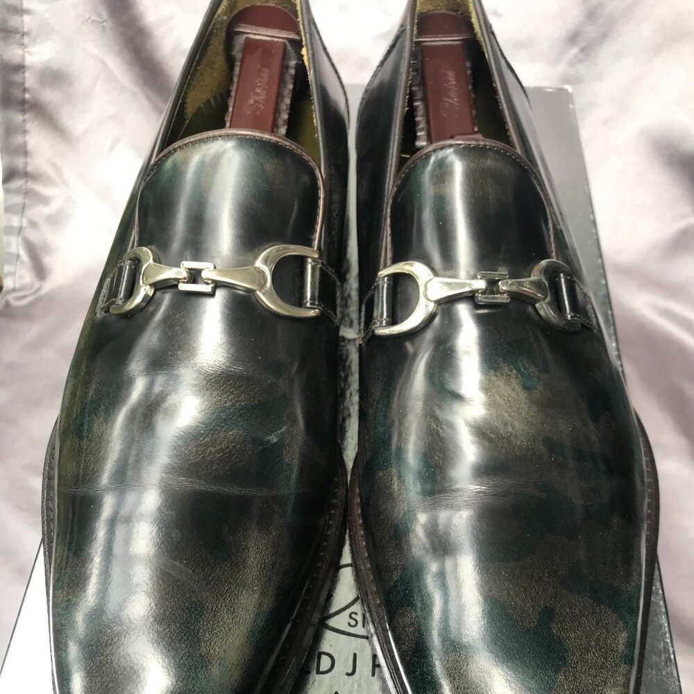 DONALD J PLINER CAFFAR CAMOUFLAGE POLISHED CALF , 9M, MEN'S